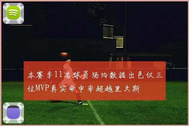 本赛季11名球员场均数据出色仅三位MVP真实命中率超越里夫斯